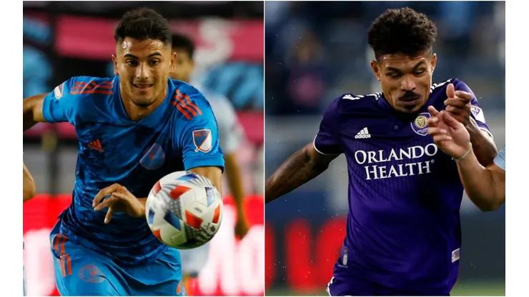 Julian Carranza of Inter Miami (left) and Junior Urso of Orlando City (right). (Getty)
