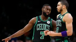 Jaylen Brown & Jayson Tatum. (Getty)