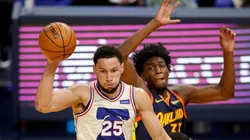 Ben Simmons & James Wiseman. (Getty)