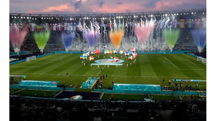 A general view of the Euro 2020 opening ceremony. (Getty)