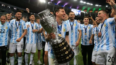 Lionel Messi has finally won the Copa America with Argentina. (Getty)