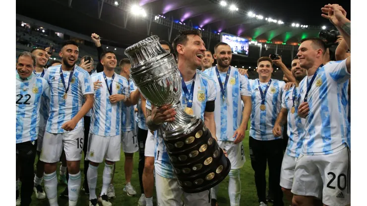 Lionel Messi has finally won the Copa America with Argentina. (Getty)