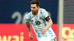 Lionel Messi tied Javier Mascherano as the most capped player in Argentina's history. (Getty)