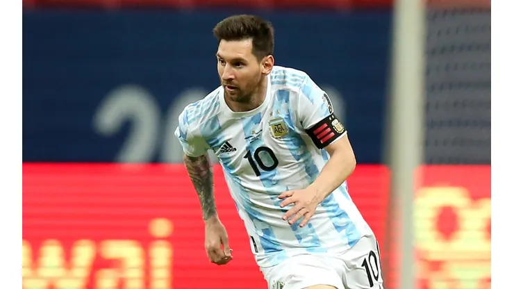 Lionel Messi tied Javier Mascherano as the most capped player in Argentina's history. (Getty)