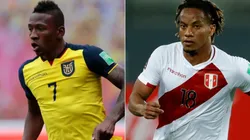 Pervis Estupiñan of Ecuador (left) and André Carrillo of Peru (Getty).