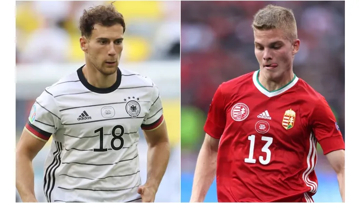 Leon Goretzka of Germany (left) and Andras Schaefer (Getty).