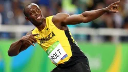 Usain Bolt of Jamaica celebrates winning the Men's 200m Final on Day 13 of the Rio 2016 Olympic Games at the Olympic Stadium (Getty).