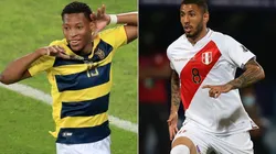 Gonzalo Plata of Ecuador (left) and Sergio Peña of Peru (Getty).