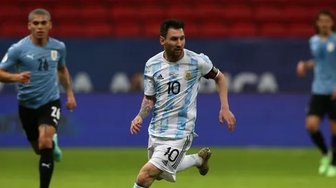 Lionel Messi had an oustanding performance against Uruguay (Getty).