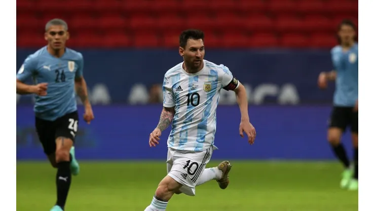 Lionel Messi had an oustanding performance against Uruguay (Getty).