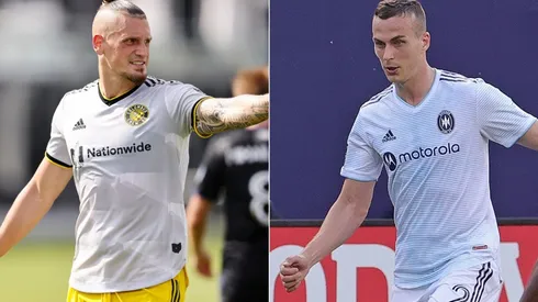 Vito Wormgoor of Columbus Crew (left) and Boris Sekulic of Chicago Fire FC (right). (Getty)