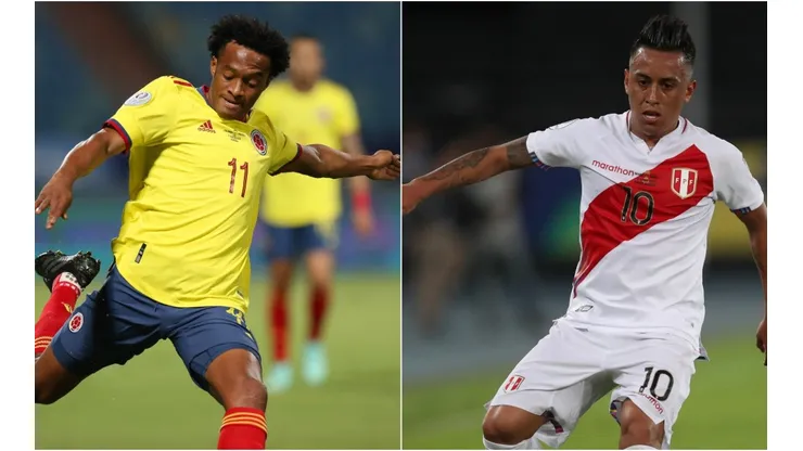 Colombia and Peru face off in a thrilling Copa America 2021 match (Getty).