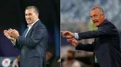 Venezuela coach, José Peseiro (left), and Ecuador manager, Gustavo Alfaro (right). (Getty)