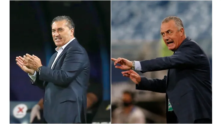 Venezuela coach, José Peseiro (left), and Ecuador manager, Gustavo Alfaro (right). (Getty)