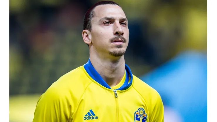 Zlatan Ibrahimovic while playing for Sweden. (Getty)