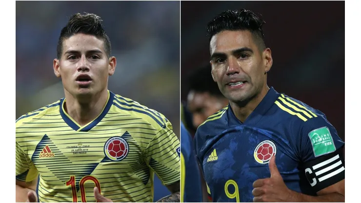 James Rodríguez and Radamel Falcao aren't part of Colombia's Copa America 2021 roster (Getty).