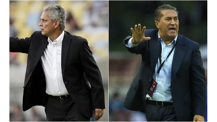Colombia's manager, Reinaldo Rueda (left), and Venezuela's coach, José Peseiro (right). (Getty).
