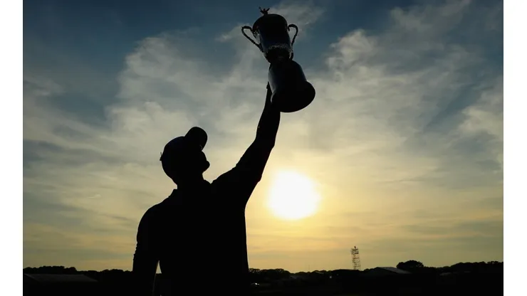The US Open Championship Trophy. (Getty)