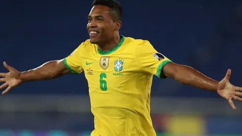 Alex Sandro gave Brazil the lead over Peru in the first half (Gett).