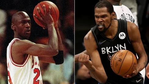 Michael Jordan (left) & Kevin Durant. (Getty)