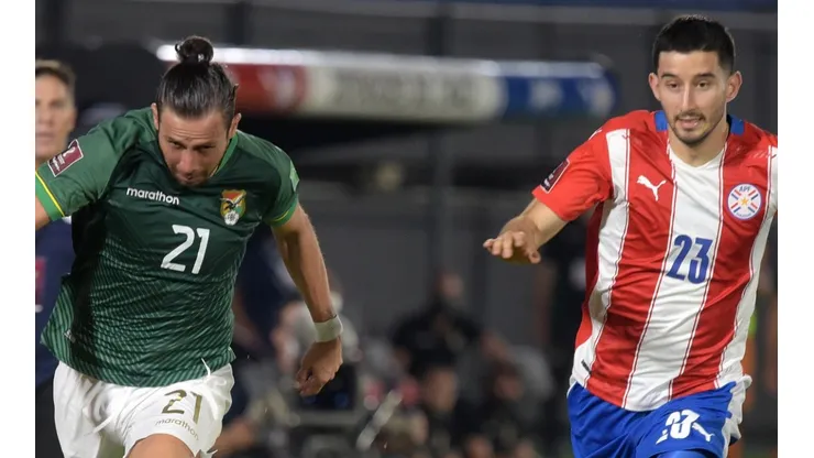 Oscar Ribera of Bolivia (left) and Mathias Villasanti of Paraguay (Getty).
