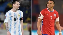 Lionel Messi (left) and Alexis Sanchez (right). (Getty)