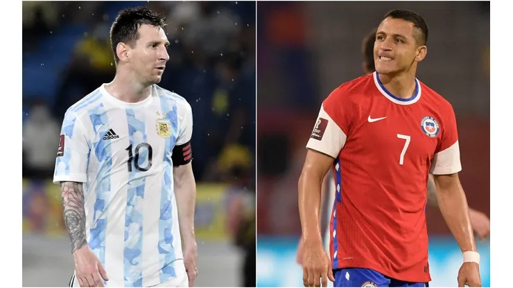 Lionel Messi (left) and Alexis Sanchez (right). (Getty)