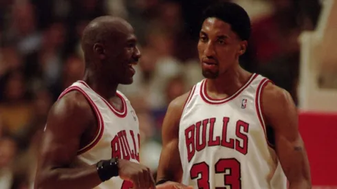 Michael Jordan and Scottie Pippen.