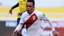 Christian Cueva of Peru celebrates a goal against Ecuador (Getty).