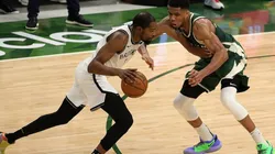 Kevin Durant & Giannis Antetokounmpo. (Getty)