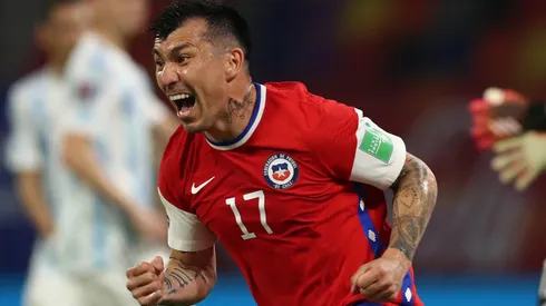 Chile's Gary Medel celebrates a goal (Getty).