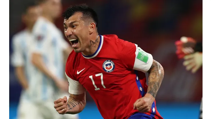 Chile's Gary Medel celebrates a goal (Getty).