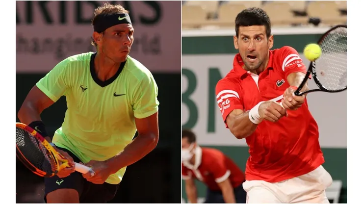 Rafael Nadal (left) and Novak Djokovic (Getty).