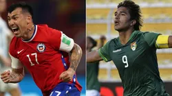 Gary Medel of Chile (left) and Marcelo Moreno Martins of Bolivia (right). (Getty)