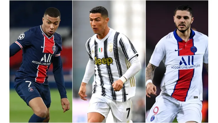 Mbappe, Cristiano, and Icardi could leave their clubs this summer (Getty).