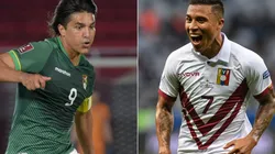 Marcelo Martins of Bolivia (left) and Darwin Machís of Venezuela (Getty).