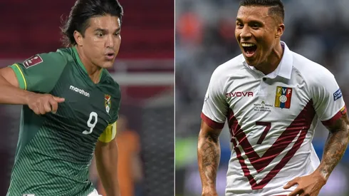 Marcelo Martins of Bolivia (left) and Darwin Machís of Venezuela (Getty).