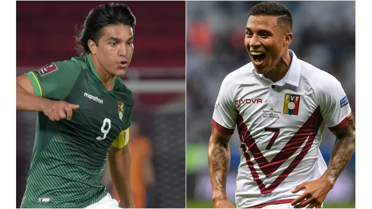 Marcelo Martins of Bolivia (left) and Darwin Machís of Venezuela (Getty).