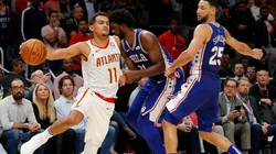 Trae Young, Joel Embiid & Ben Simmons. (Getty)