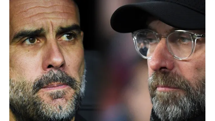 Pep Guardiola and Jurgen Klopp (Getty).