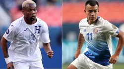 Kevin Alvarez of Honduras (left) and Randal Leal of Costa Rica (Getty).