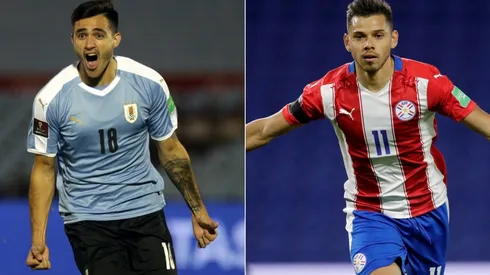 Uruguay and Paraguay face off in a thrilling game for South America World Cup Qualifiers 2022 (Getty).