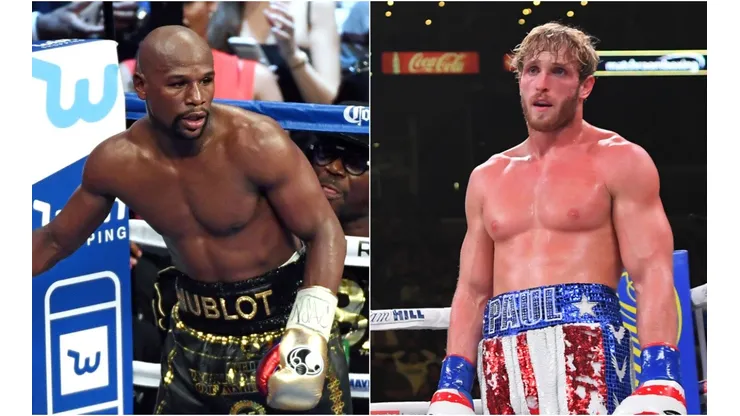 Floyd Mayweather and Logan Paul will fight after back-and-forth (Getty).