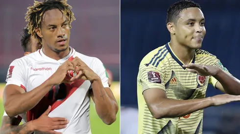 Peru and Colombia will clash in Matchday 7 of the 2022 World Cup Qualifiers (Getty).