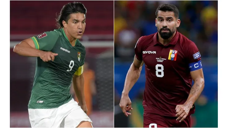 Marcelo Moreno Martins of Bolivia and Tomás Rincón of Venezuela (Getty).