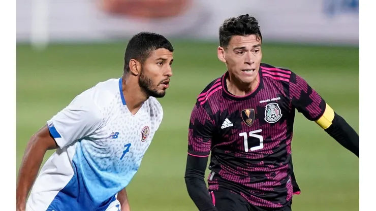 Mexico and Costa Rica clash for a place in the Concacaf Nations League grand final (Getty).