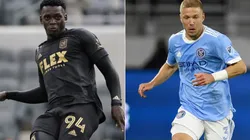 Jesus Murillo of Los Angeles FC (left) and Anton Tinnerholm of New York City FC (right). (Getty)