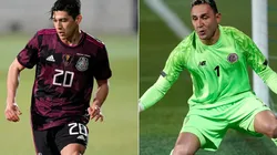 Gerardo Arteaga of Mexico (left) and Keylor Navas of Costa Rica (right). (Getty)
