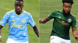 Jamiro Monteiro of Philadelphia Union (left) and Eryk Williamson of Portland Timbers (right). (Getty)