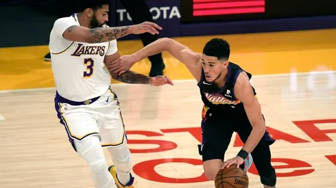 Anthony Davis and Devin Booker. (Getty)